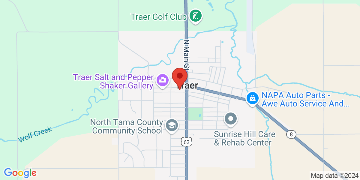 Map of Traer Public Library